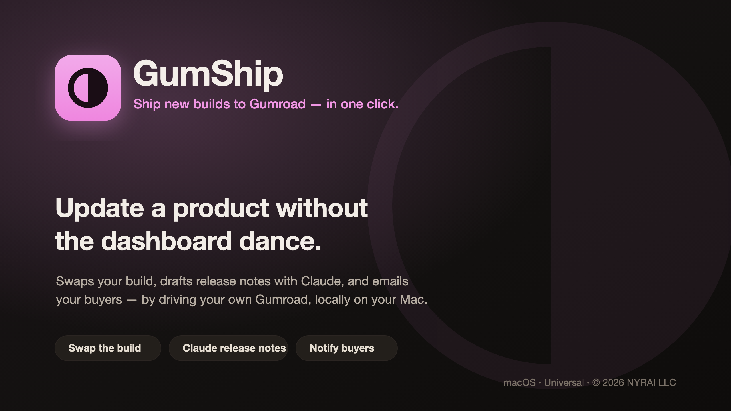 GumShip: Ship a new build in one click